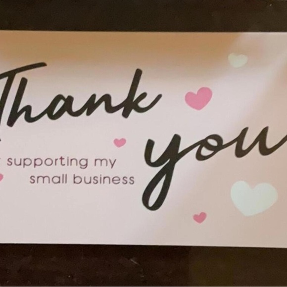 Thank You Cards with Heart Design and stickers - Picture 2 of 4